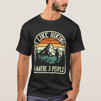 Camiseta Engraçado como trilhas e talvez 3 pessoas ao ar li