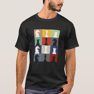 Camiseta Engraçado Conselho de xadrez Humor do Jogo Definir
