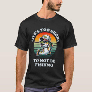 Camiseta Engraçado Continue Pescando Diversão Chill Pescado