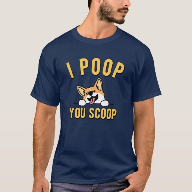 Camiseta Engraçado Corgi - Amantes de Cachorro (Frente)