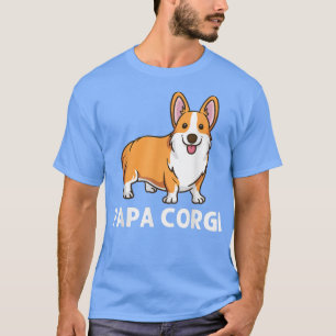 Camiseta Engraçado Corgi Art Para Homens Pais Galês Corgi A