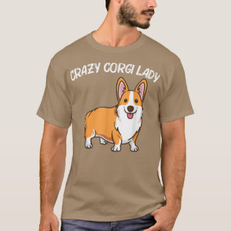 Camiseta Engraçado Corgi Art Para Mulheres Mãe Galsh Corgi 