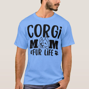 Camiseta Engraçado Corgi Mãe Cachorro Bonito Pet Lover713