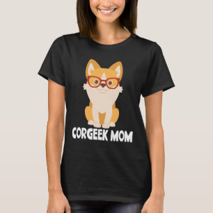 Camiseta Engraçado Corgi Mãe Puppy Dog Dover Gifte Corgee