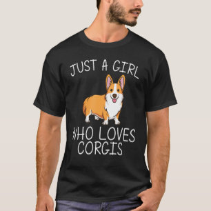 Camiseta Engraçado Corgi Para Meninas Crianças Galês Cachor