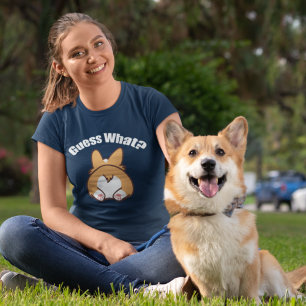 Camiseta Engraçado Corgis adivinha que Bumbum Corgi