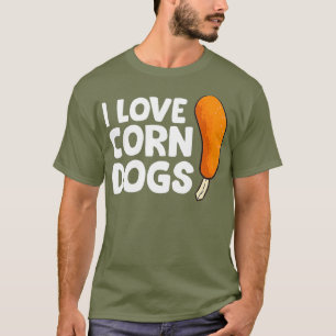 Camiseta Engraçado Corndog Lover Gift I Love Corn Dogs