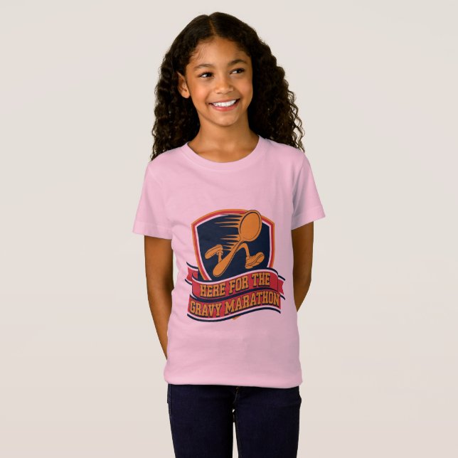 Camiseta Engraçado Corredor de Ação de Graças (Frente Completa)