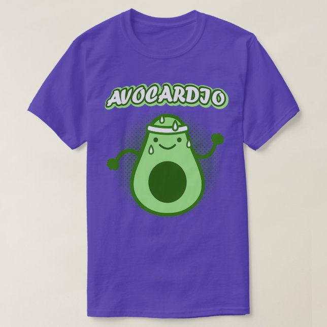 Camiseta Engraçado correndo Avocado Classic TSirt (Frente do Design)