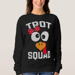 Camiseta Engraçado Correr Na Turquia Trot Squad, Ação De Gr