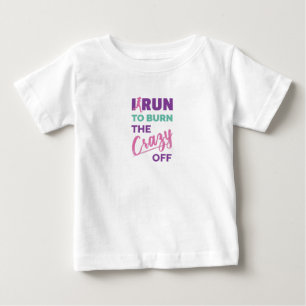 Camiseta Engraçado Correr Para Queimar A Louca