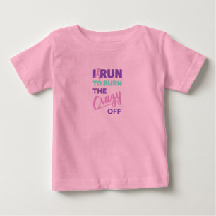Camiseta Engraçado Correr Para Queimar A Louca