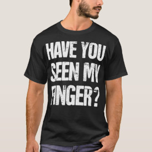 Camiseta Engraçado, Corte o dedo ausente