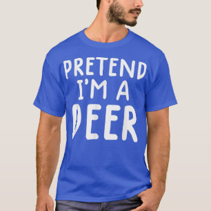 Camiseta Engraçado Costume De Halloween Fingido Por Um Deer