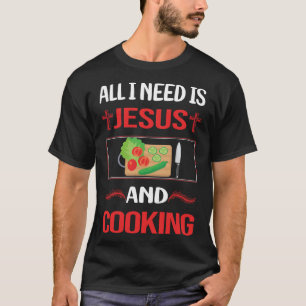 Camiseta Engraçado Cozinhar de Jesus