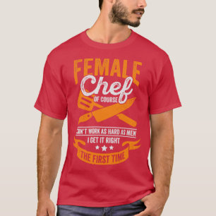 Camiseta Engraçado Cozinhar de uma garota de chef presente