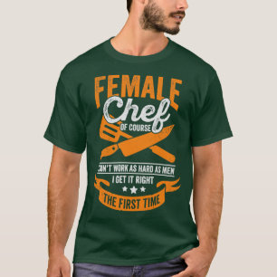 Camiseta Engraçado Cozinhar de uma garota de chef presente