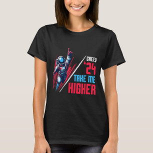 Camiseta Engraçado Credo Político 24 Leva-Me A Motivação Do