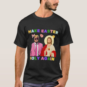 Camiseta Engraçado Cristo Jesus Faça a Páscoa Sagrada Novam