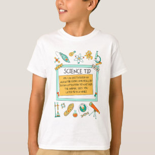 Camiseta Engraçado Crocodilo Alligator Science