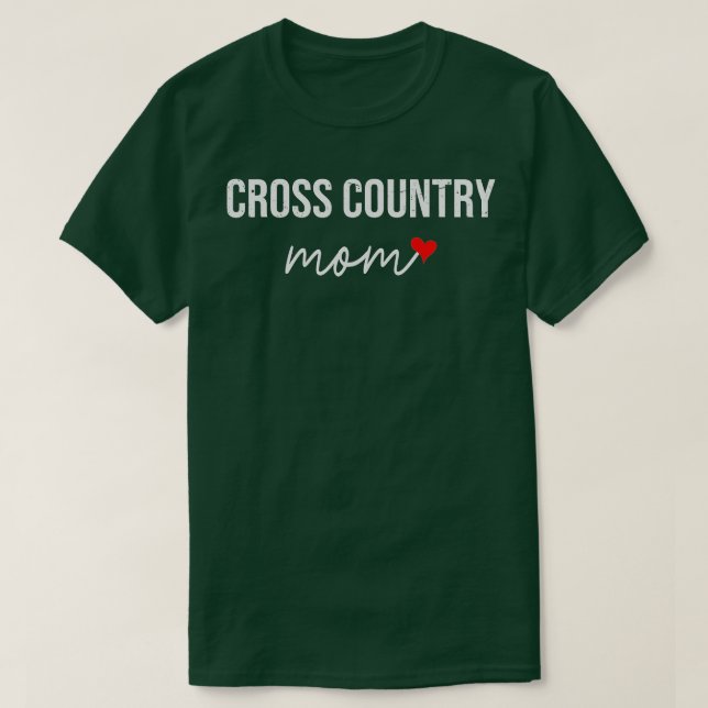 Camiseta Engraçado Cross Country Mãe Cuja Cruz Country Mãe  (Frente do Design)