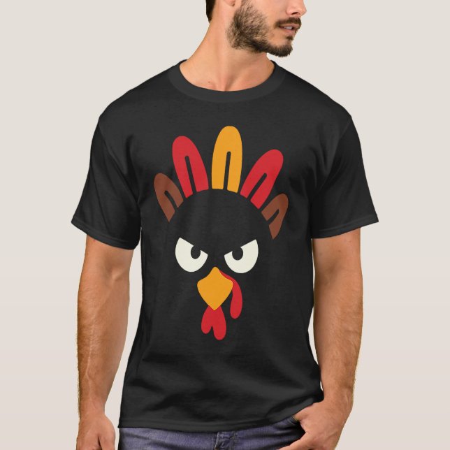Camiseta Engraçado, Cuta Irritada, Pássaro da Turquia como  (Frente)
