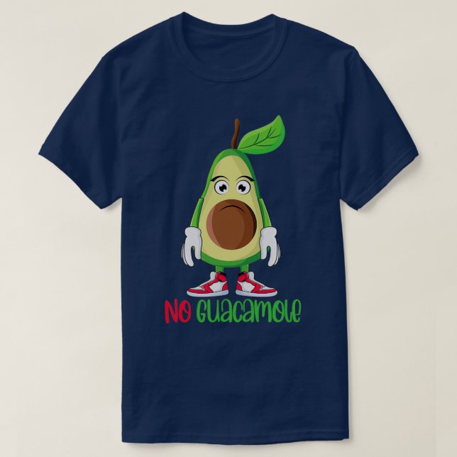 Camiseta Engraçado Cute Avocado Lover No Guacamole (Frente do Design)