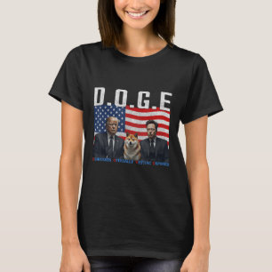 Camiseta Engraçado D.o.g. e Doge Democratas Oficialmente Ch