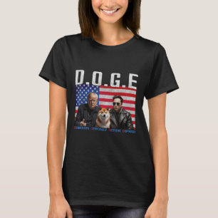 Camiseta Engraçado D.o.g. e Doge Democratas Oficialmente Ch