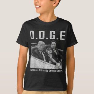 Camiseta Engraçado D.o.g. e Doge Democrats Oficialmente Obt
