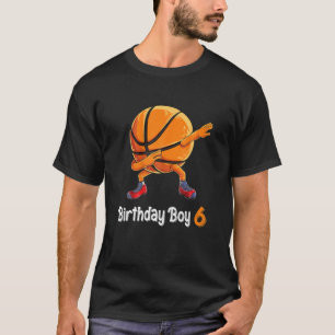 Camiseta Engraçado Dabbing Basball 6 Birthday Boy 6 Y
