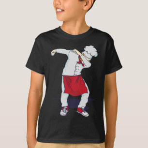 Camiseta Engraçado Dabbing Hibachi Chef Cute Sous Head Cook