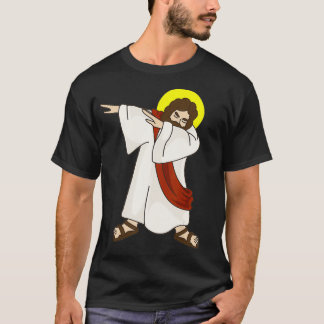 Camiseta Engraçado Dabbing Jesus Cristo Shirt - Aniversário