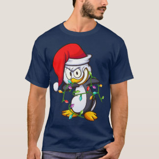 Camiseta Engraçado Dabbing Penguin Bird Xmas Luz Pinguim Ch