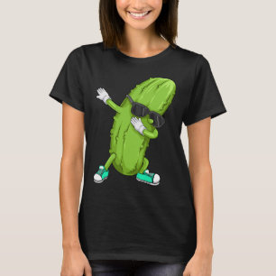 Camiseta Engraçado Dabbing Pickle Gift Cute Dancing Pepino