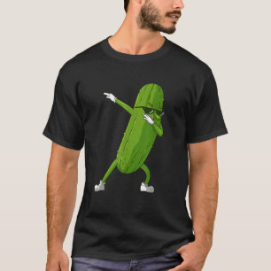 Camiseta Engraçado Dabbing Pickle Gift Cute Dancing Pepino 