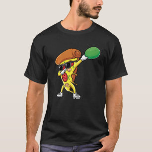 Camiseta Engraçado Dabbing Pizza Dab Comidas Italianos Ment