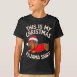 Camiseta Engraçado Dachshund Cachorro de Natal Papais noeis<br><div class="desc">Engraçado Dachshund Cachorro Natal Papais noeis Homens Mulheres Crianças</div>