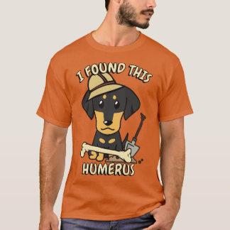 Camiseta Engraçado Dachshund é arqueólogo