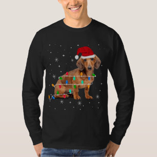 Camiseta Engraçado Dachshund Natal Gift Xmas