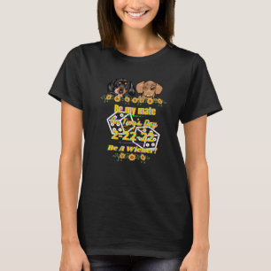 Camiseta Engraçado Dachshund Pet Wiener Cachorro Dois Dias