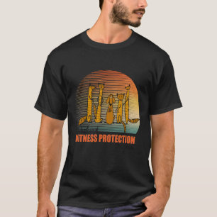 Camiseta Engraçado Dachshund Piada Witness Protection