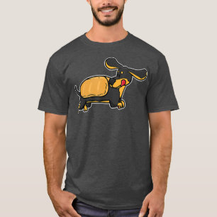 Camiseta Engraçado Dachshund Weiner HotDog