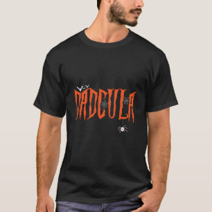 Camiseta Engraçado Dadcula Halloween Pai Dacula Costume Mom
