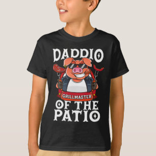 Camiseta Engraçado Daddio Do Dia de os pais De Churrasco De