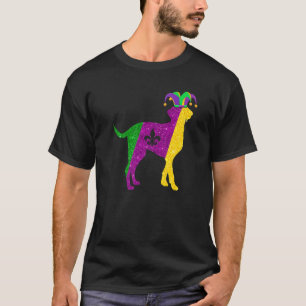 Camiseta Engraçado Dalmaciano Mardi Gras Party Mask Miçanga