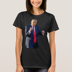 Camiseta Engraçado Dança De Trump Como Um Feliz Votando Tru