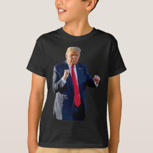Camiseta Engraçado Dança De Trump Como Um Feliz Votando Tru