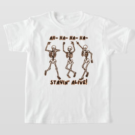 Camiseta Engraçado Dança Skeleton - Ficha Viva Halloween