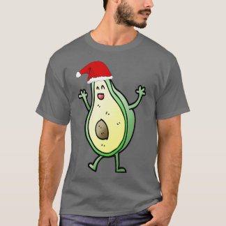 Camiseta Engraçado Dançando Natal Avocado